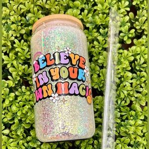 Believe In Your Own Magic glass cup